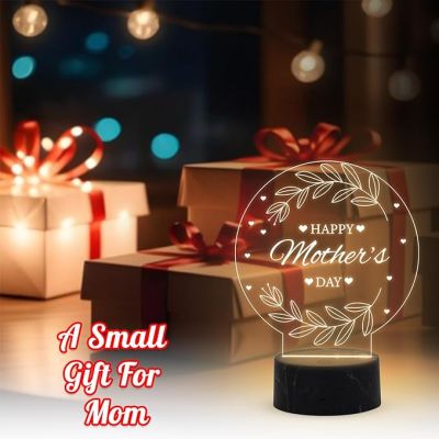 Happy Mothers Day Night Lamp with Warm White Light Memorable Birthday Gift for Mom Mothers Day Gift for Mom