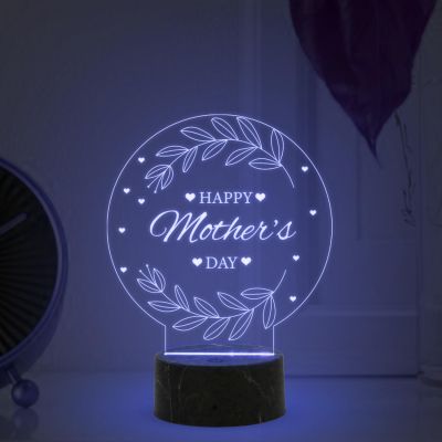 Happy Mothers Day Night Lamp with Warm White Light Memorable Birthday Gift for Mom Mothers Day Gift for Mom
