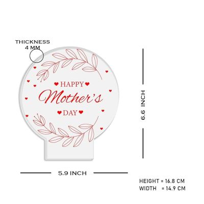 Happy Mothers Day Night Lamp with Warm White Light Memorable Birthday Gift for Mom Mothers Day Gift for Mom