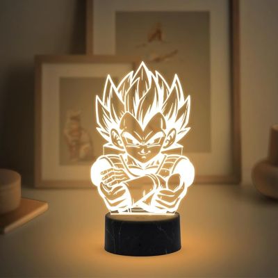 3D Illusion Dragon Ball Night Lamp with Warm White Light Birthday Gift for Anime Lover Birthday Gift for Kids
