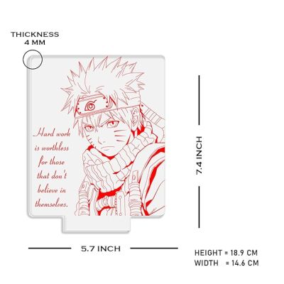 3D Illusion Naruto Anime Night Lamp with Warm White Light Birthday Gifts for Anime Fans