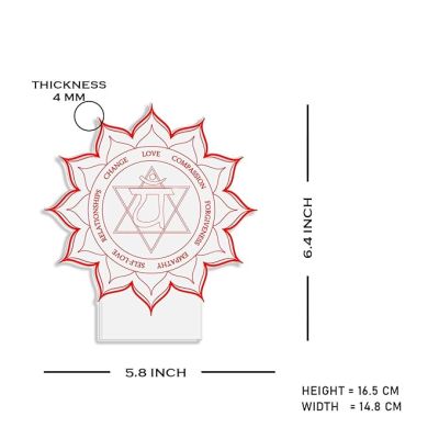 3D Illusion Chakra Night Lamp with Automatic Color Changing Light Motivational Yoga Room Bedroom Living Room Decor Light