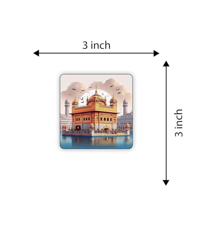 Amritsar Indian State Wooden Fridge Magnet Sticker Almirah, Refrigerator, Home & Kitchen Door Travel Souvenir & Gift Items Magnet