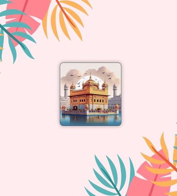 Amritsar Indian State Wooden Fridge Magnet Sticker Almirah, Refrigerator, Home & Kitchen Door Travel Souvenir & Gift Items Magnet