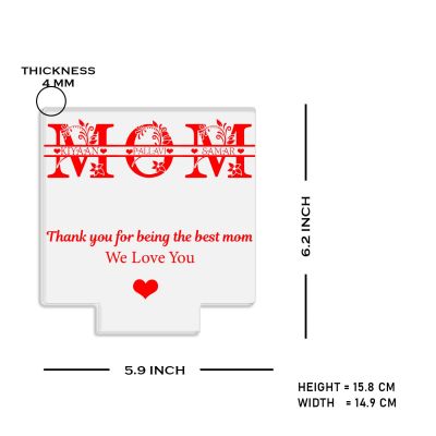 Mom We love You night lamp with Automatic Color Changing Light Customized Name Mothers Day Gift for Mom Memorable Birthday Gift for Mom from Daughter & Son