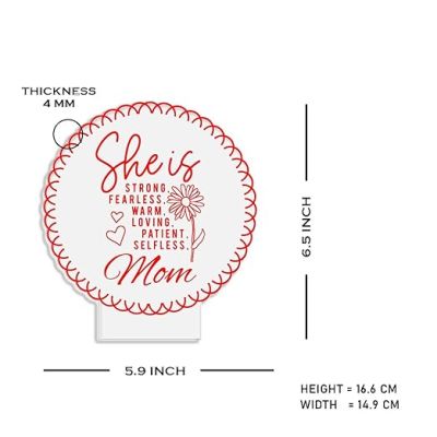 She is Mom night lamp with Multicolored Light Mothers Day Gift for Mom best Birthday Gift for Mom from Daughter Son