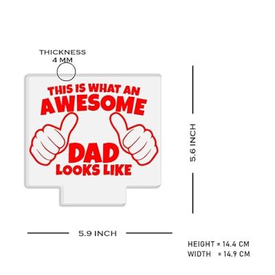 This is What an Awesome Dad Look Like Night Lamp with Warm White Light Fathers Day Gift for Dad Best Birthday Gift for Dad from Daughter & Son