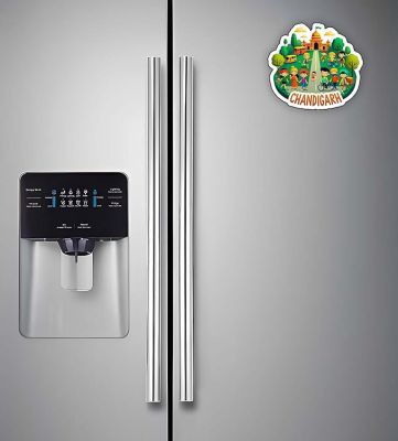 Chandigarh Indian State Wooden Fridge Magnet Sticker Home & Kitchen Almirah Refrigerator Door Decor Sticker Travel Souvenir & Gift Items Magnet