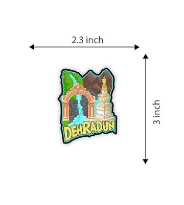 Dehradun Indian State Wooden Fridge Magnet Sticker Almirah, Refrigerator, Home & Kitchen Door Travel Souvenir & Gift Items Magnet