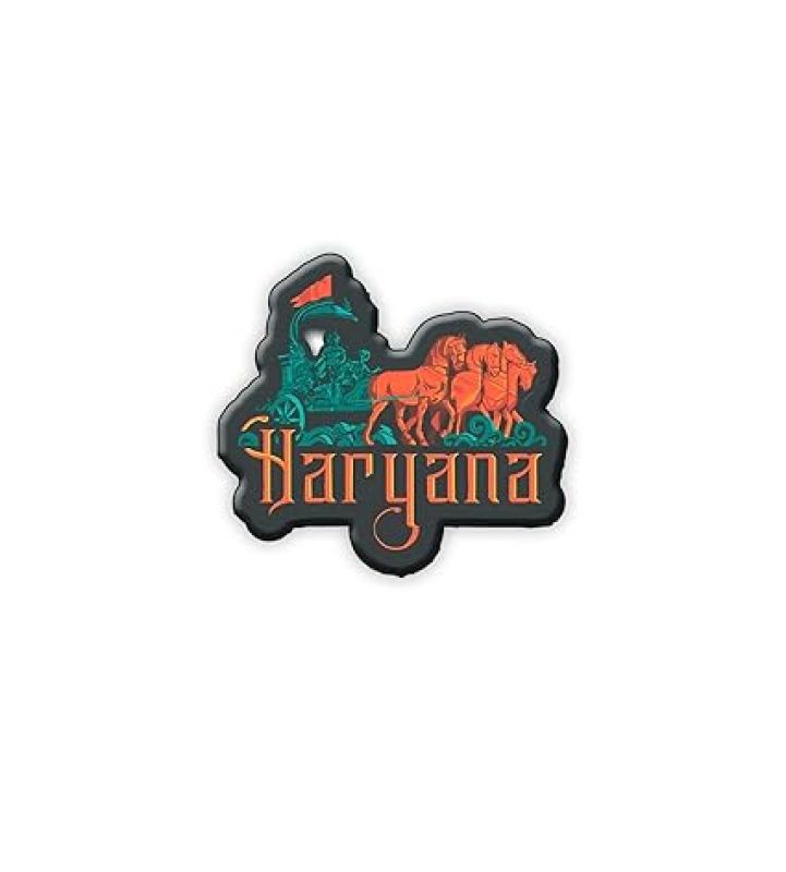 Haryana Indian State Wooden Fridge Magnet Sticker Almirah, Refrigerator, Home & Kitchen Door Travel Souvenir & Gift Items Magnet