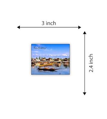 Kashmir Indian State Wooden Fridge Magnet Sticker Almirah, Refrigerator, Home & Kitchen Door Travel Souvenir & Gift Items Magnet