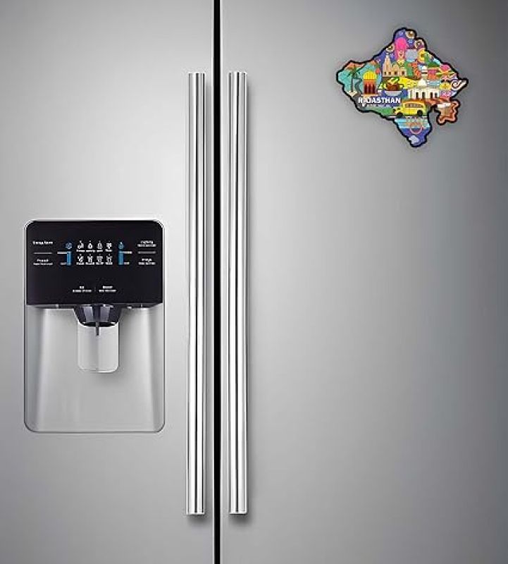 Rajasthan Indian State Wooden Fridge Magnet Sticker Almirah, Refrigerator, Home & Kitchen Door Travel Souvenir & Gift Items Magnet