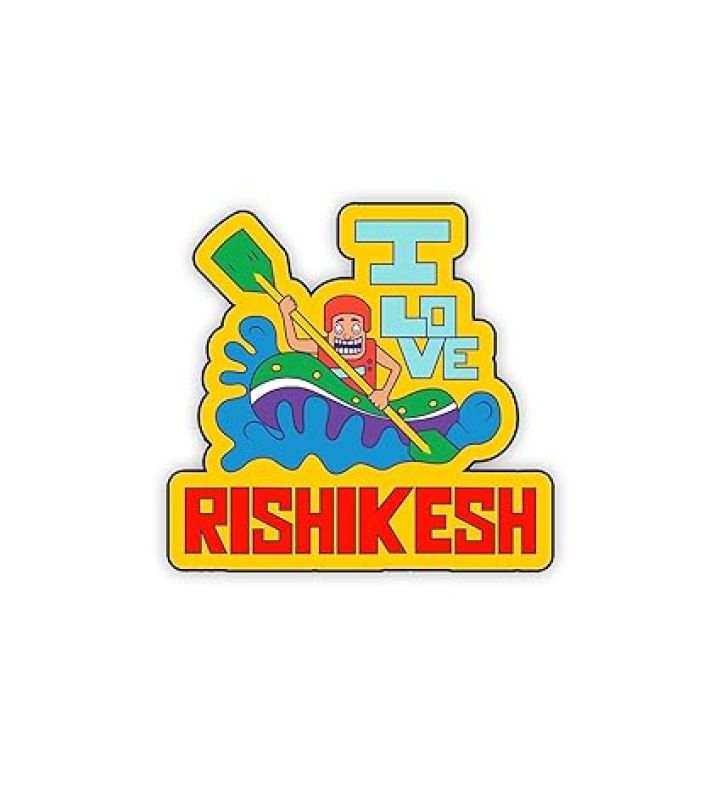 Rishikesh Indian State Wooden Fridge Magnet Sticker Almirah, Refrigerator, Home & Kitchen Door Travel Souvenir & Gift Items Magnet