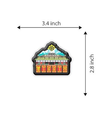 Sikkim Indian State Wooden Fridge Magnet Sticker Almirah, Refrigerator, Home & Kitchen Door Travel Souvenir & Gift Items Magnet