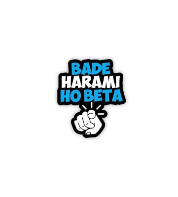 Bade Harami Ho Beta Bollywood Theme Funny Dialogue Wooden Fridge Magnet Sticker Refrigerator Kitchen & Home Decoration Items