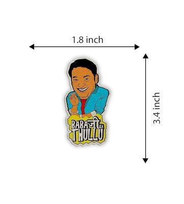 Baba ji ka Thullu Bollywood Theme Funny Dialogue Wooden Fridge Magnet Sticker Refrigerator Kitchen & Home Decoration Items