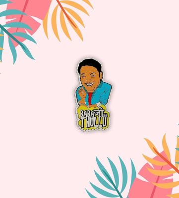 Baba ji ka Thullu Bollywood Theme Funny Dialogue Wooden Fridge Magnet Sticker Refrigerator Kitchen & Home Decoration Items