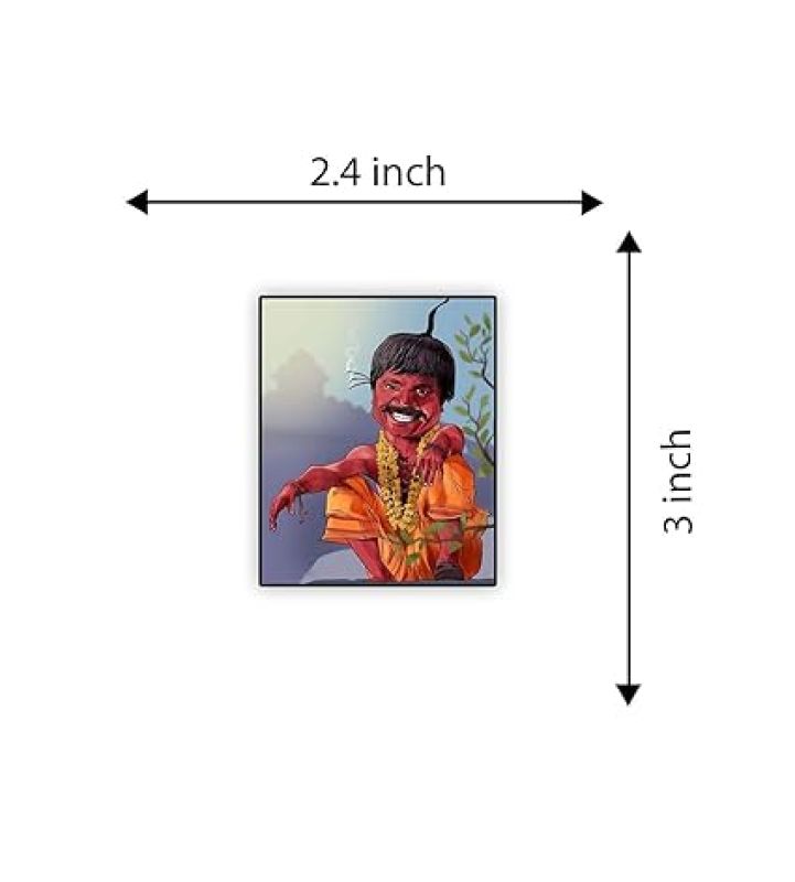 Movie Character's Bollywood Theme Funny Wooden Fridge Magnet Sticker Refrigerator Kitchen & Home Decoration Items