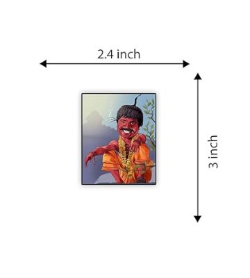 Movie Character's Bollywood Theme Funny Wooden Fridge Magnet Sticker Refrigerator Kitchen & Home Decoration Items