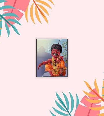 Movie Character's Bollywood Theme Funny Wooden Fridge Magnet Sticker Refrigerator Kitchen & Home Decoration Items