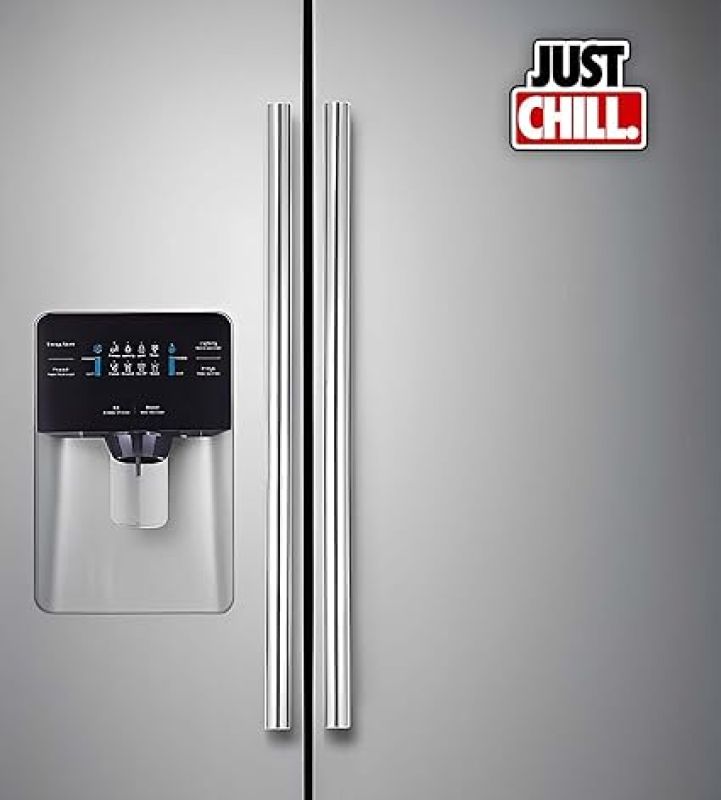 Just Chill Wooden Fridge Magnet Sticker Refrigerator Kitchen & Home Decoration Items