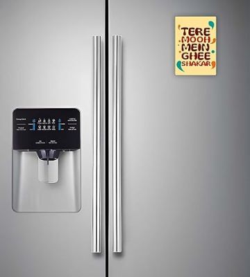 Tere Mooh Mein Ghee Shakar Wooden Fridge Magnet Sticker Refrigerator Kitchen & Home Decoration Items