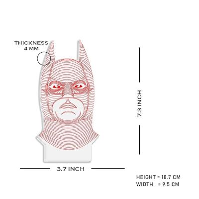 3D Illusion Batman Night Lamp with Warm White Light Birthday Gift for Marvel Fans Kids Room Decor Gift for Avengers Lovers