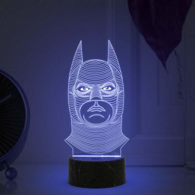 3D Illusion Batman Night Lamp with Multicolored Light Birthday Gift for Marvel Fans & Kids Room DecorGift for Avengers Lovers