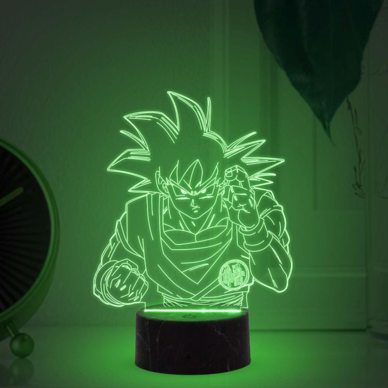 3D Illusion Dragonballz Anime night lamp with  Automatic Color Changing Light Birthday Gift for Kids, Anime Lover & Home Decor