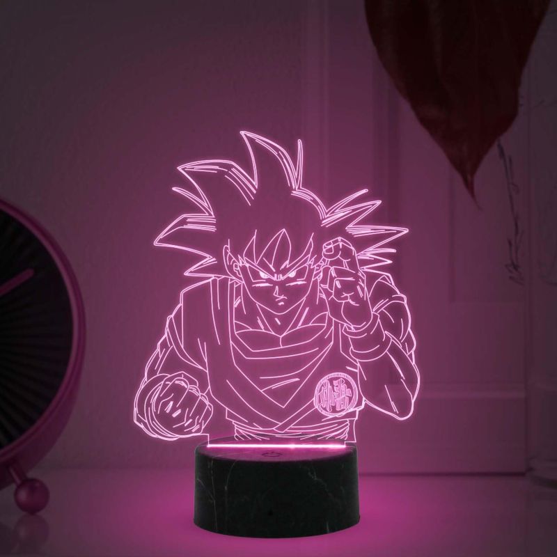 3D Illusion Dragonballz Anime night lamp with  Automatic Color Changing Light Birthday Gift for Kids, Anime Lover & Home Decor