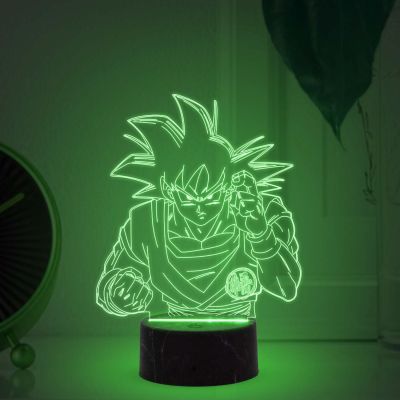 3D Illusion Dragonballz Anime night lamp with  Automatic Color Changing Light Birthday Gift for Kids, Anime Lover & Home Decor