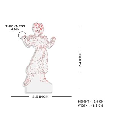 3D Illusion Vegeta Action Figure Anime night lamp with Automatic Color Changing Light Birthday Gift for Kids, Anime Lover & Home Decor