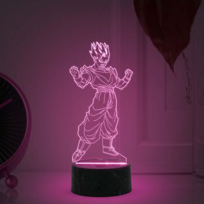 3D Illusion Vegeta Action Figure Anime night lamp with Automatic Color Changing Light Birthday Gift for Kids, Anime Lover & Home Decor