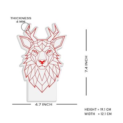 3D Illusion Deer Night Lamp with Warm White Light Return Gift Kids Birthday Home & Office Decor Light
