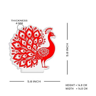 3D Illusion Peacock Night Lamp with Automatic Color Changing Light Return Gift Kids Birthday | Home & Office Decor Light