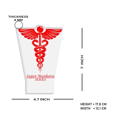 Personalized Doctor Symbol Night Lamp with Warm White Light Customized with Name Thanksgiving Gift for Doctor Graduation Gift for Doctor