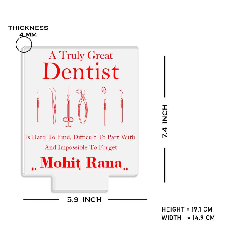 A Truly Great Dentist night lamp with Warm White Light Customized with Name Birthday Gift for Dentist Doctor Tooth & Gums Specialist Doctor Dental Clinic Decorative Item