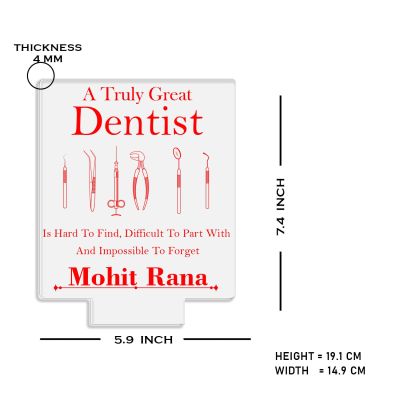 A Truly Great Dentist night lamp with Warm White Light Customized with Name Birthday Gift for Dentist Doctor Tooth & Gums Specialist Doctor Dental Clinic Decorative Item