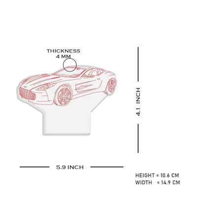3D Illusion Car Night Lamp with Warm White Light Kids Room & Gaming Room Home & Office Decor Light