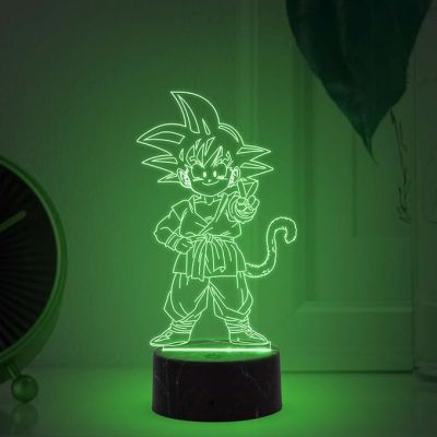 3D Illusion Dragonballz Night Lamp with Automatic Color Changing Light Home Bedroom Kids Room Decor Gift for Anime Lover