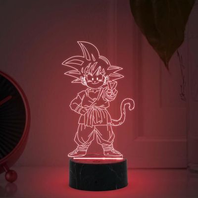 3D Illusion Dragonballz Night Lamp with Automatic Color Changing Light Home Bedroom Kids Room Decor Gift for Anime Lover