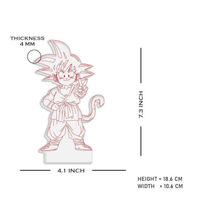 3D Illusion Dragonballz Night Lamp with Automatic Color Changing Light Home Bedroom Kids Room Decor Gift for Anime Lover