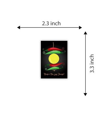 Nazar Na Lag Jaye Nimbu Mirchi Wooden Fridge Magnet Sticker Nazar Battu Home & Kitchen Decor Magnet