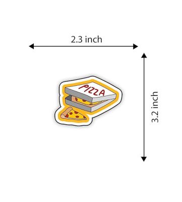 Pizza Fast Food Wooden Fridge Magnet Sticker Refrigerator Home, Kitchen and Office Decor Gift  Foody & Pizza  Lover