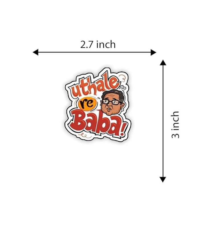 Uthale Re Baba Funny Wooden Fridge Magnet Sticker Refrigerator Door Kitchen & Home Decor Perfect Souvenir Gift
