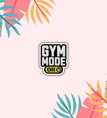 Gym Mood On Wooden Fridge Magnet Stickers Refrigerator, Home & Kitchen Stylish Decor Items  Gift for Gym Lover