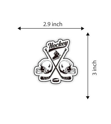 Hockey Wooden Fridge Magnet Stickers Gift for Hockey Sports Lover Perfect Souvenir Gift Kitchen & Home Décor