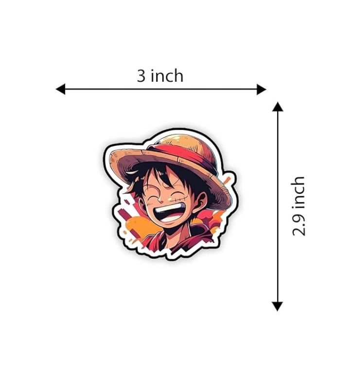 Luffy Wooden Fridge Magnet Sticker Gift for Friends, Kids Room, Refrigerator Door, Kitchen Decorative Items