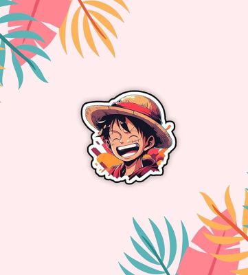 Luffy Wooden Fridge Magnet Sticker Gift for Friends, Kids Room, Refrigerator Door, Kitchen Decorative Items