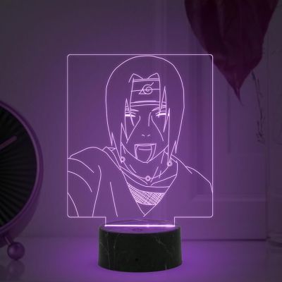 3D Illusion Itachi Uchiha Anime Night Lamp with Automatic Color Changing Light Anime Lover Gift Birthday Gift for Anime Fans Anime Home Decor